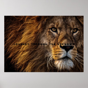 Motivatie en Inspirerend Kunst van Lion Faux C Poster