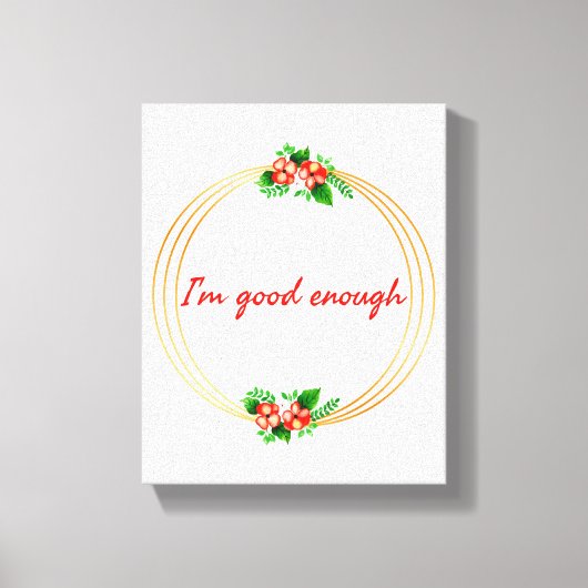 motivatie en inspirerend levensnoteringen canvas afdruk (Voorkant)