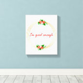 motivatie en inspirerend levensnoteringen canvas afdruk (Insitu (Houten vloer))