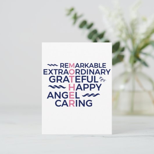 Motivatie en inspirerend Moms verjaardag Briefkaart (Staand voorkant)