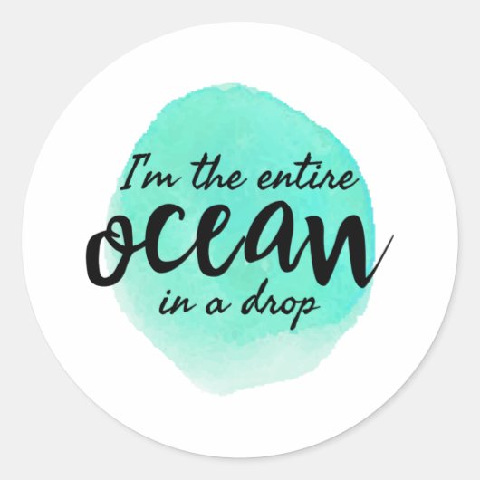 motivatie en inspirerend ochtendcitaten ronde sticker (Voorkant)