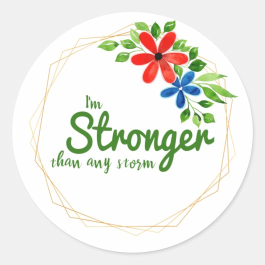 motivatie en inspirerend prijzen voor succes ronde sticker (Voorkant)