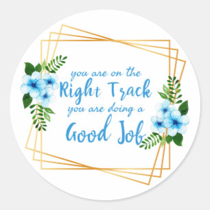 motivatie en inspirerend prijzen voor werk ronde sticker