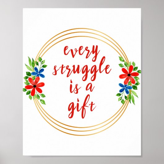 motivatie en inspirerend werkwoorden poster (Voorkant)