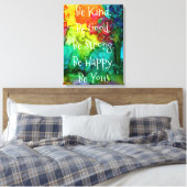 Motivatie en Inspirerend Woorden Canvas 18X24" (Insitu (Slaapkamer))
