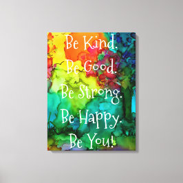 Motivatie en Inspirerend Woorden Canvas 18X24" Afdruk