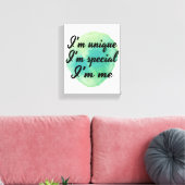 motivatie en inspirerend zelfliefdescitaten canvas afdruk (Insitu (Woonkamer))