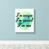 motivatie en inspirerend zelfliefdescitaten canvas afdruk (Insitu (Houten vloer))