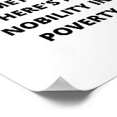 Motivatie: Er is geen nogelijkheid in armoede Poster (Hoek)