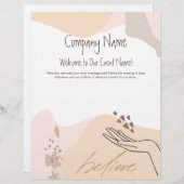 Motivatie evenement met handmatige weergave van vo briefhoofd (Voorkant / Achterkant)