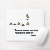 Motivatie examen citaat van Robert Collier Muismat (Met muis)