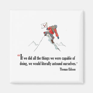 Motivatie examen citaat van Thomas Edition - Magneet