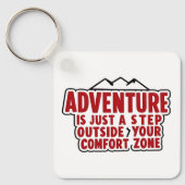 motivatie Explorer Gift Adventure Mindset Sleutelhanger (Voorkant)