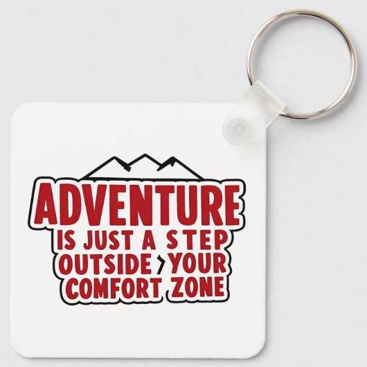 motivatie Explorer Gift Adventure Mindset Sleutelhanger (Achterkant)