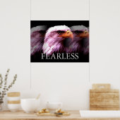 Motivatie Fearless Amerikaanse Steenarend Poster (Keuken)