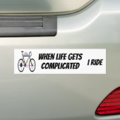 Motivatie fiets, fiets, fietsaanbieding bumpersticker (Op auto)