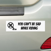 Motivatie fiets, fiets motorfiets Quote Bumpersticker (Op auto)