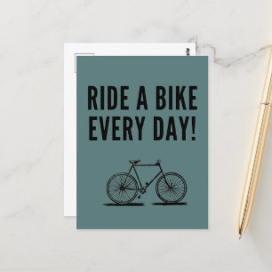 Motivatie fietsen briefkaart