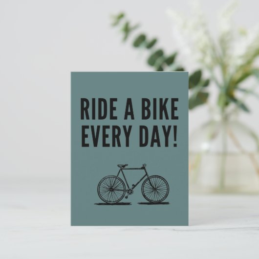 Motivatie fietsen briefkaart (Staand voorkant)