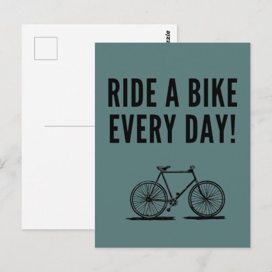 Motivatie fietsen briefkaart (Voorkant / Achterkant)