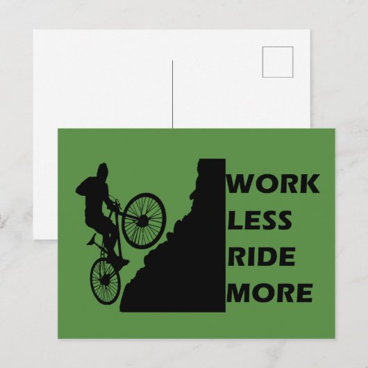 Motivatie fietsen feestdagenkaart (Voorkant / Achterkant)