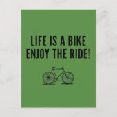 Motivatie fietsen feestdagenkaart (Voorkant)