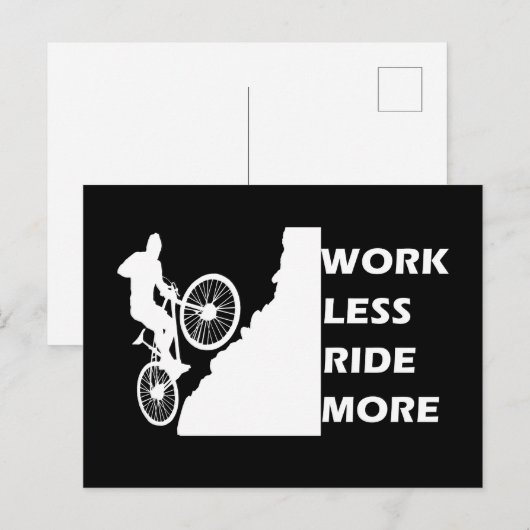 Motivatie fietsen feestdagenkaart (Voorkant / Achterkant)