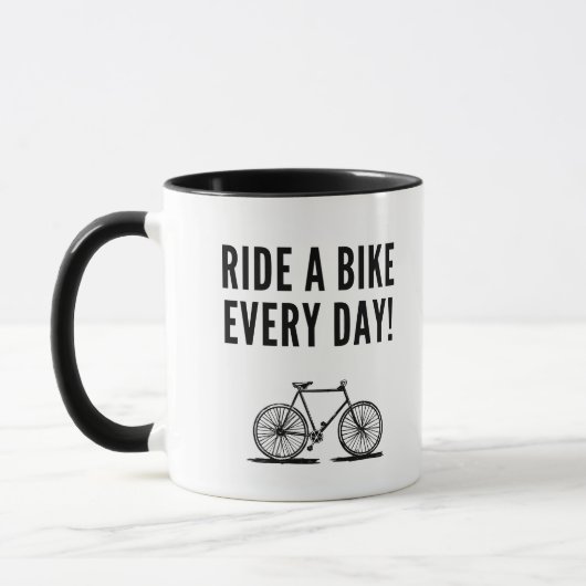 Motivatie fietsen mok (Links)