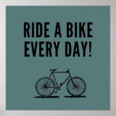 Motivatie fietsen poster (Voorkant)