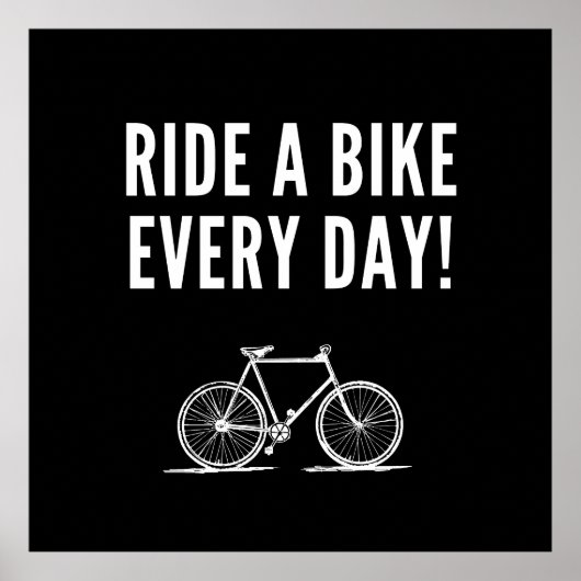 Motivatie fietsen poster (Voorkant)