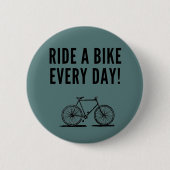 Motivatie fietsen ronde button 5,7 cm (Voorkant)