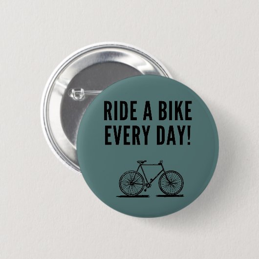 Motivatie fietsen ronde button 5,7 cm (Voorkant /achterkant)