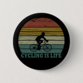 Motivatie fietsen ronde button 5,7 cm (Voorkant)