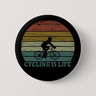 Motivatie fietsen ronde button 5,7 cm