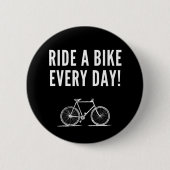 Motivatie fietsen ronde button 5,7 cm (Voorkant)