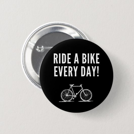 Motivatie fietsen ronde button 5,7 cm (Voorkant /achterkant)