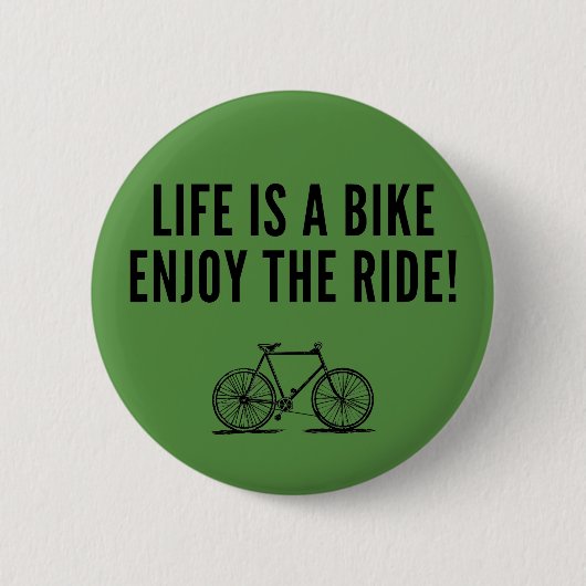 Motivatie fietsen ronde button 5,7 cm (Voorkant)