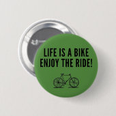 Motivatie fietsen ronde button 5,7 cm (Voorkant /achterkant)