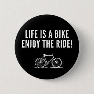 Motivatie fietsen ronde button 5,7 cm