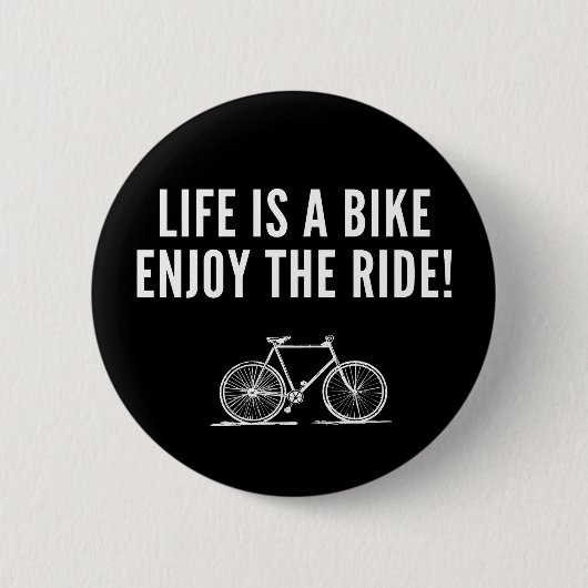 Motivatie fietsen ronde button 5,7 cm (Voorkant)