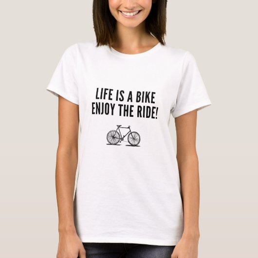 Motivatie fietsen t-shirt (Voorkant)