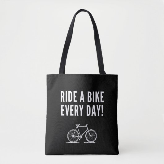 Motivatie fietsen tote bag (Voorkant)