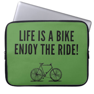 Motivatie fietsoffertes laptop sleeve