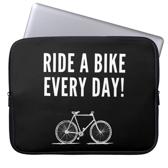 Motivatie fietsoffertes laptop sleeve (Voorkant)
