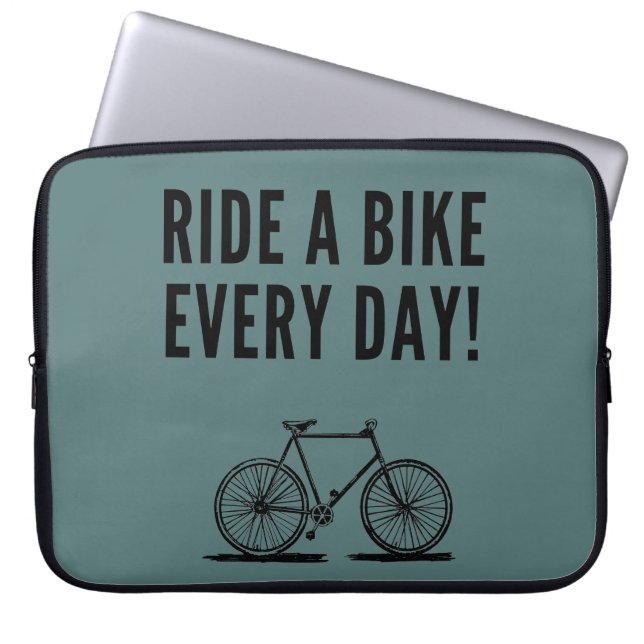 Motivatie fietsoffertes laptop sleeve (Voorkant)