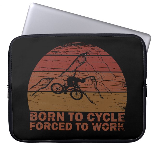 Motivatie fietsoffertes laptop sleeve (Voorkant)