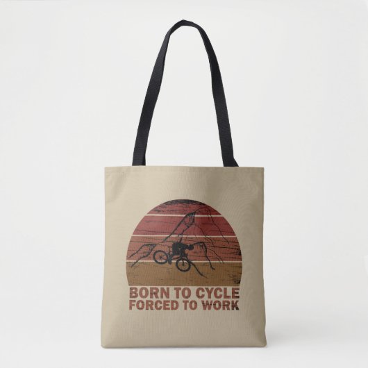 Motivatie fietsoffertes  tote bag (Voorkant)