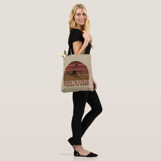 Motivatie fietsoffertes  tote bag (Op model)