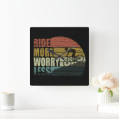 Motivatie fietsoffertes vierkante klok (Huis)