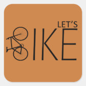 Motivatie fietsoffertes vierkante sticker (Voorkant)